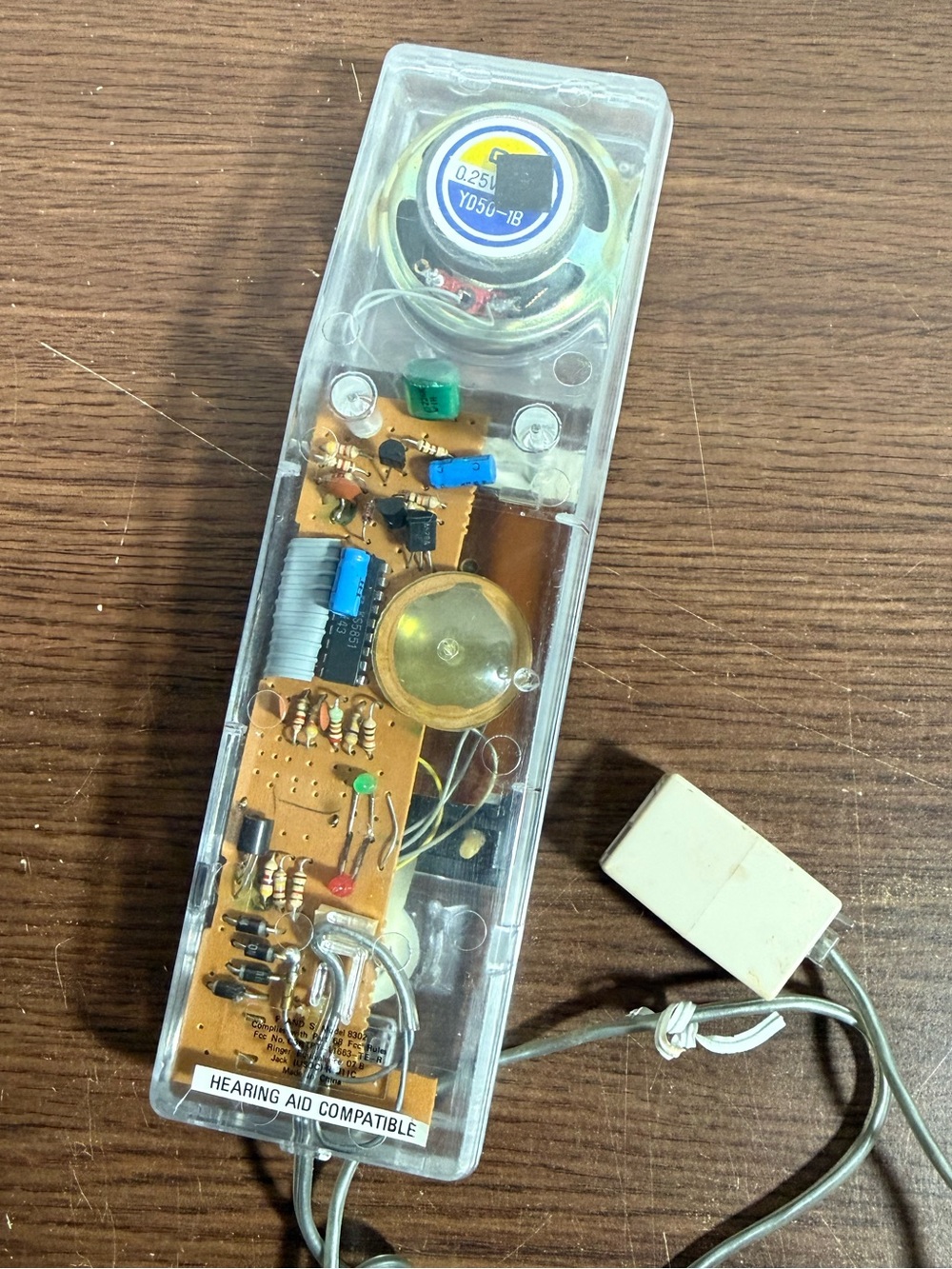 80’s Vintage Star Fifty See Through Clear Trimline  Phone